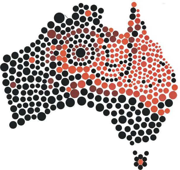 map of AU